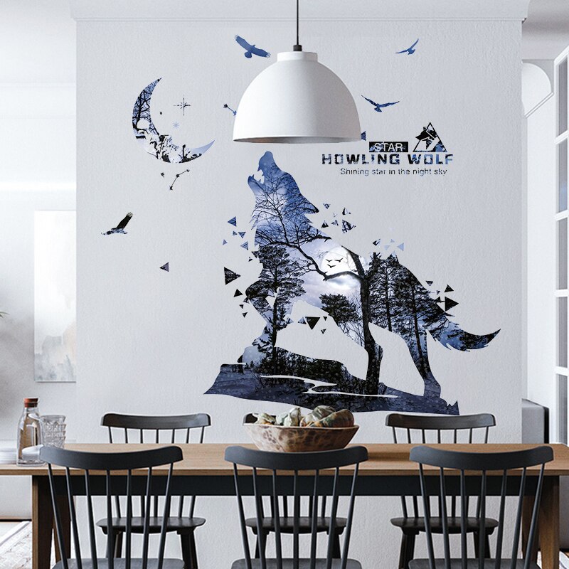 Wolf Stickers, Self-adhesive Home Decor