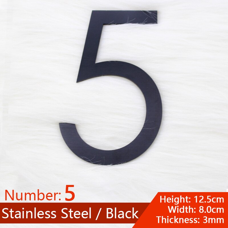 Stainless Steel House Number, Stickers Numbers of Apartments Door.