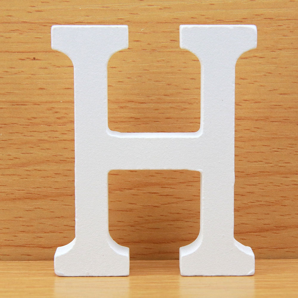 White Wooden Letters Home Decor, Wedding Decoration.