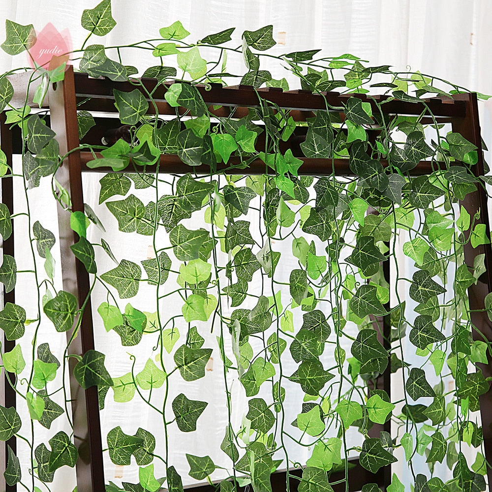 Artificial Ivy Hanging Leaf Garland Plant, Garden Decoration, Home Decor.