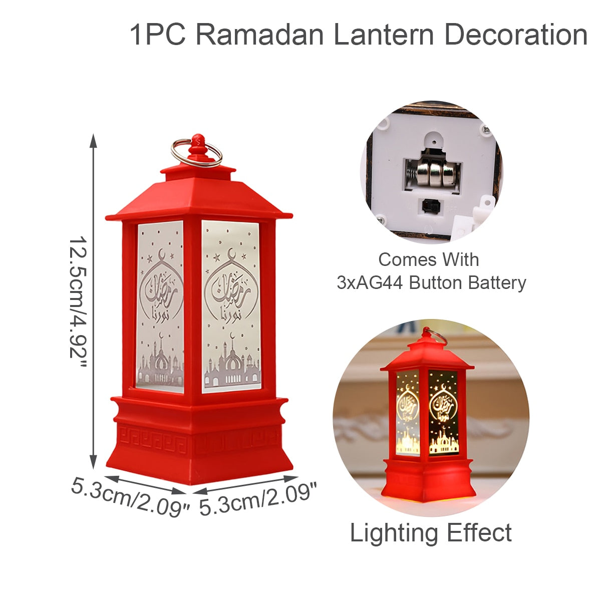 Eid Mubarak Decor LED Light Ornament Eid Kareem Ramadan Decor for Home Eid Al Adha Ramadan Mubarak Islamic Muslim Party Decor