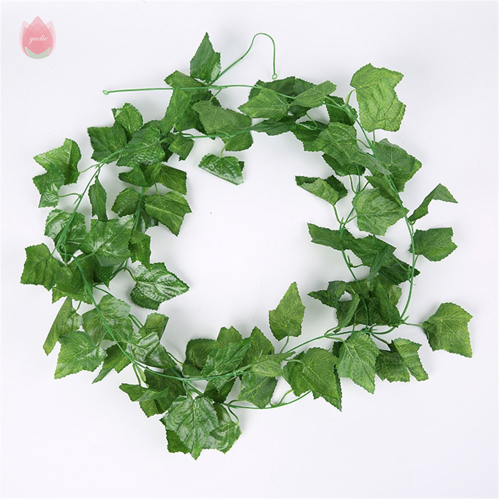 Artificial Ivy Hanging Leaf Garland Plant, Garden Decoration, Home Decor.