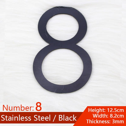 Stainless Steel House Number, Stickers Numbers of Apartments Door.