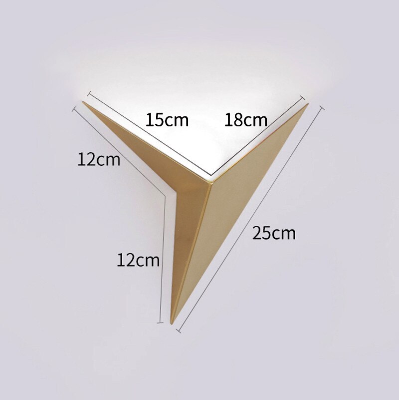 Led Wall Lamps Modern Minimalist Triangle Shape Nordic Style Indoor Stairs Lamps Living Room Lights Simple Lighting 3W AC85-265V