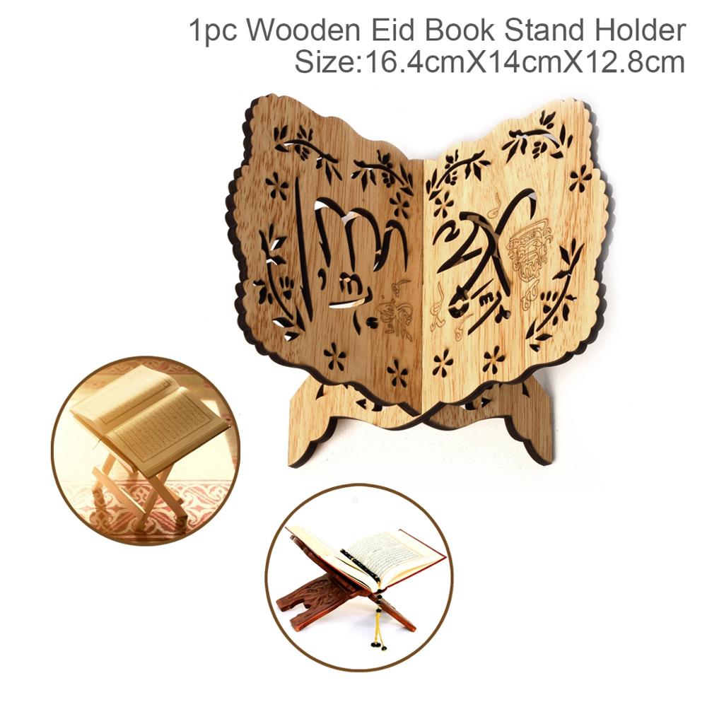 Fengrise Wooden EID Mubarak Decor 2022 Happy Ramadan Decor for Home Islamic Muslim Party Supplies Ramadan Kareem Eid Al Adha