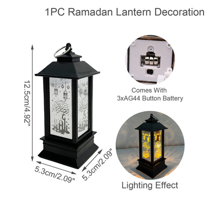 Eid Mubarak Decor LED Light Ornament Eid Kareem Ramadan Decor for Home Eid Al Adha Ramadan Mubarak Islamic Muslim Party Decor