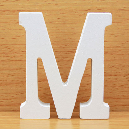 White Wooden Letters Home Decor, Wedding Decoration.