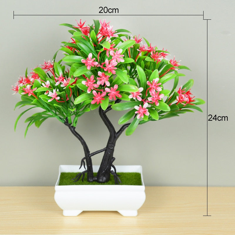 Artificial Plants Bonsai Tree Pot, Potted Ornaments For Home Decor