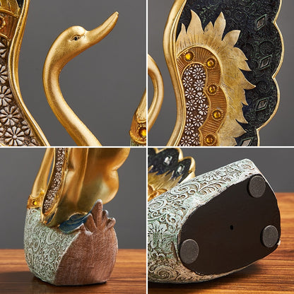 Resin Couple Swan Statue - Home at First Site