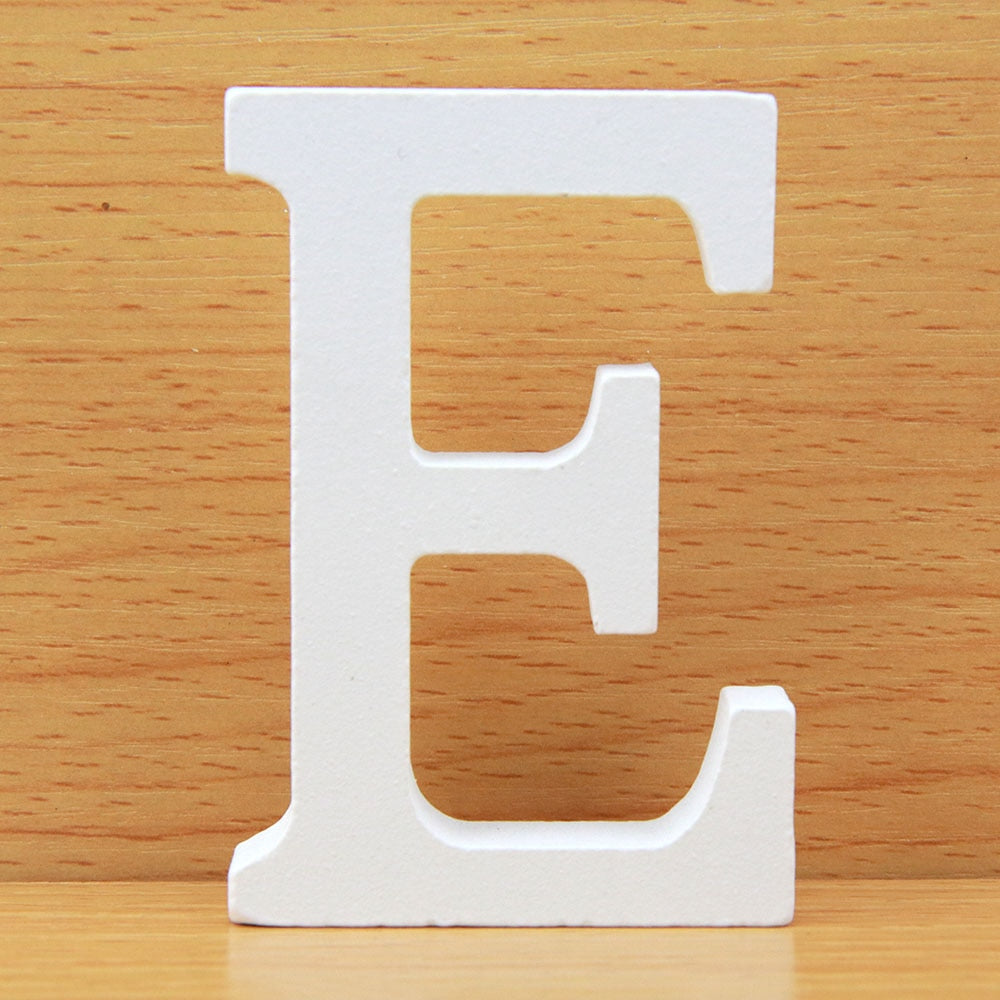 White Wooden Letters Home Decor, Wedding Decoration.