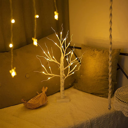 Easter Egg LED Light, Hanging Birch Tree Gift.