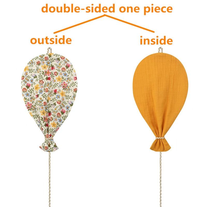 Double Side Printed Cotton Balloon, Wall Hanging Decor