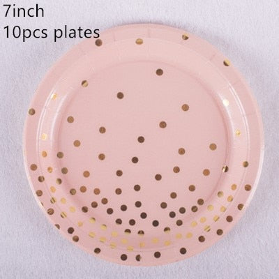 Rose Gold Dot Gilded Tablecloth 137*274cm Disposable Table cloth Kids Birthday Party Supplies Baby Shower Wedding Home Decor