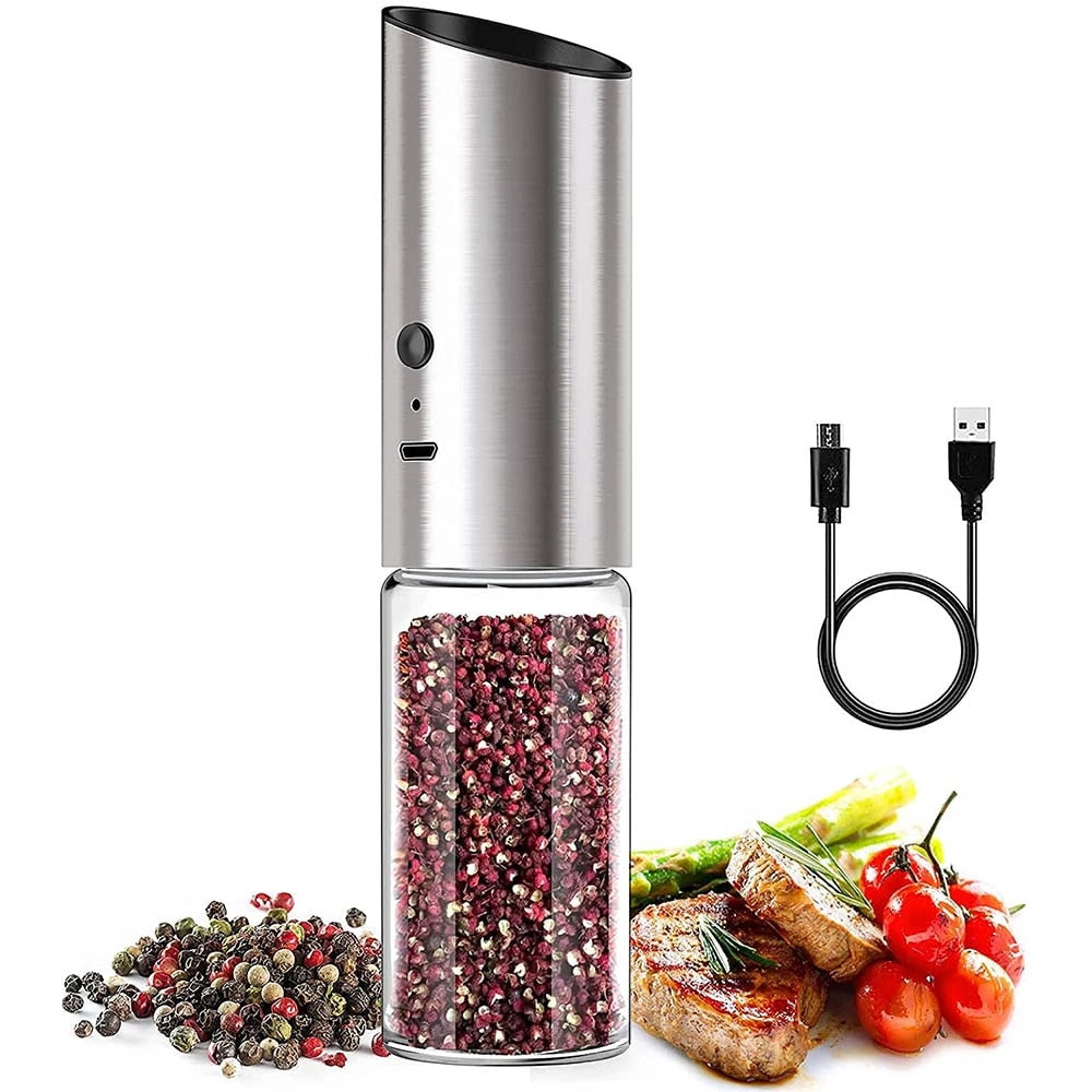 Rechargeable Electric Automatic Mill Pepper Salt Grinder