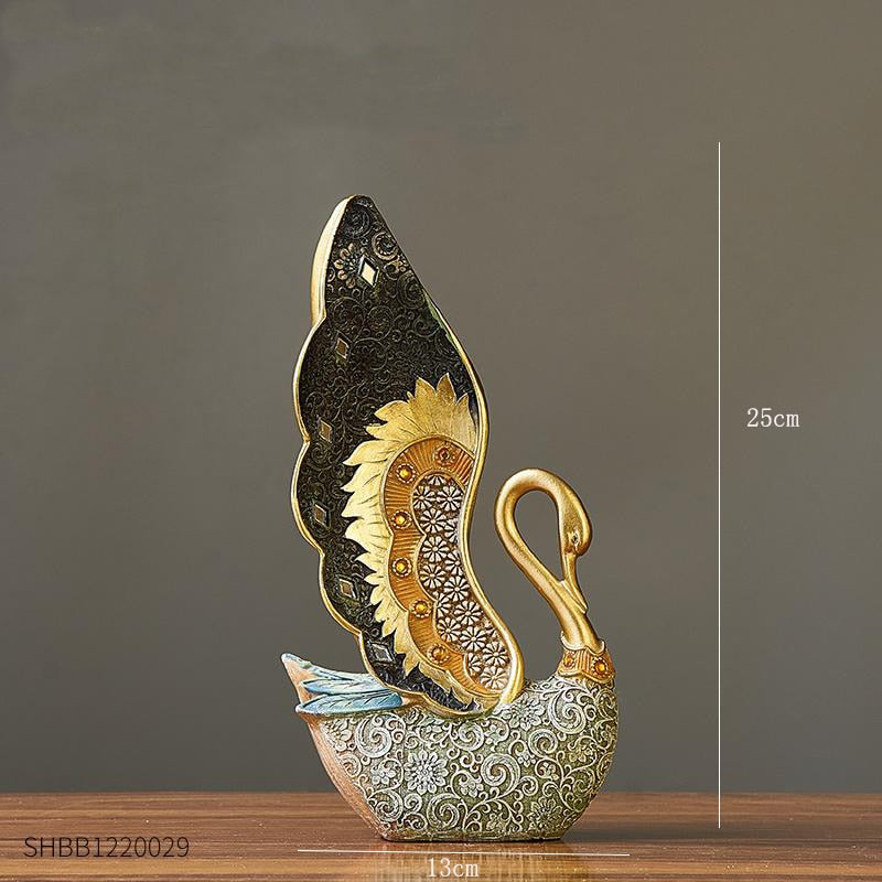 Resin Couple Swan Statue - Home at First Site