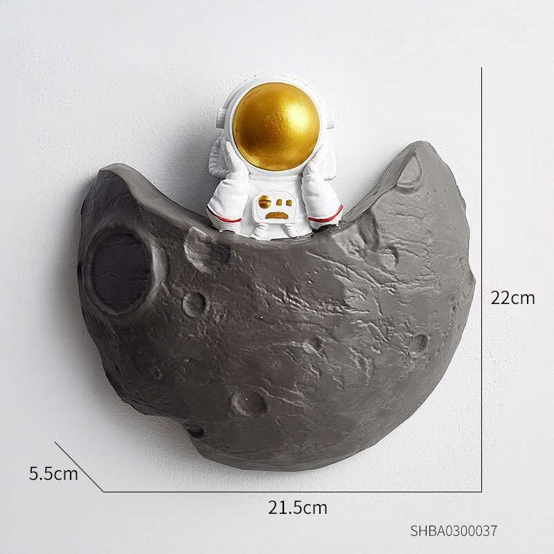 Nordic Wall Decoration Frame Astronaut Resin Figure Wall Shelves Decorative Decorations for Living Room Hanging Wall Shelf Gifts