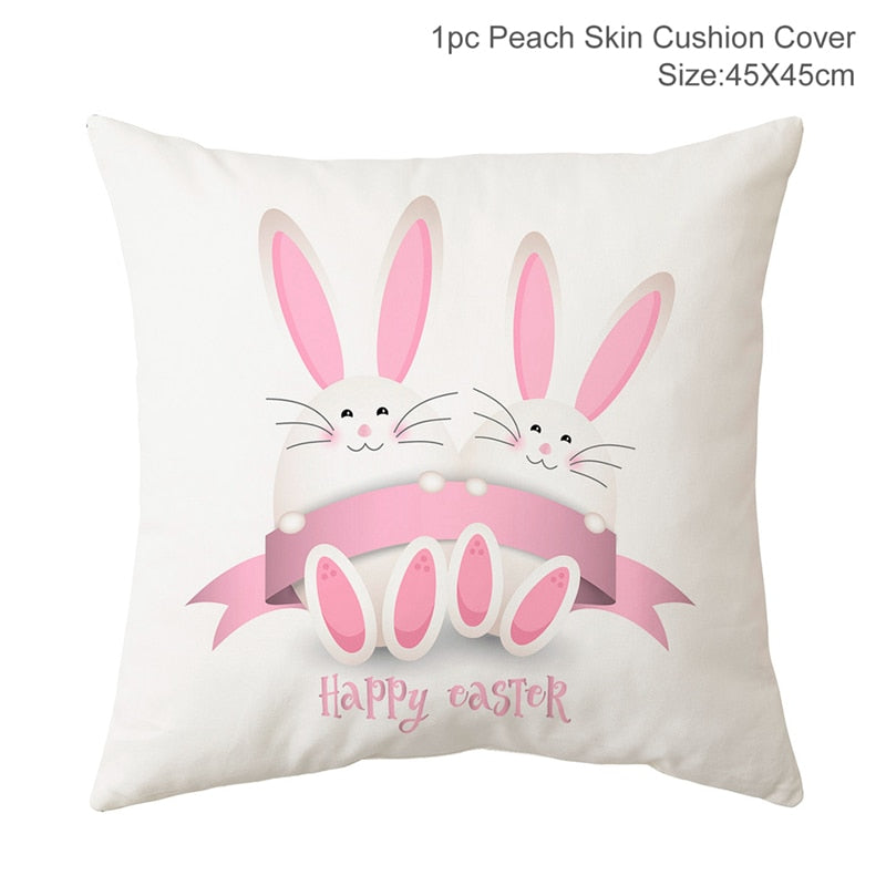 Happy Easter Decoration For Home Easter Rabbit Eggs Pillowcase Bunny Easter Party Decoration Supplies Easter Party Favor Gift