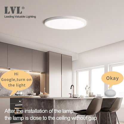 LED Smart Panel Light WiFi App Voice Control Work With Google Home Alexa Echo Ultrathin Surface Mounting LED Panel