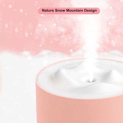 White Snow Mountain Humidifier, Ultrasonic USB Aroma Air Diffuser.