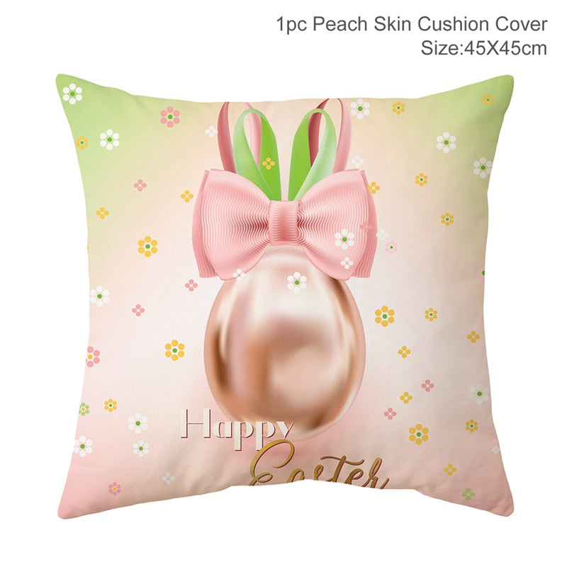 Happy Easter Decoration For Home Easter Rabbit Eggs Pillowcase Bunny Easter Party Decoration Supplies Easter Party Favor Gift