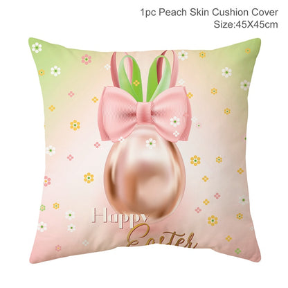 Happy Easter Decoration For Home Easter Rabbit Eggs Pillowcase Bunny Easter Party Decoration Supplies Easter Party Favor Gift