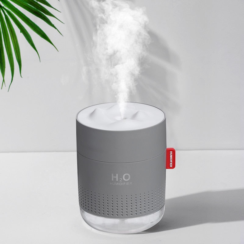 White Snow Mountain Humidifier, Ultrasonic USB Aroma Air Diffuser.