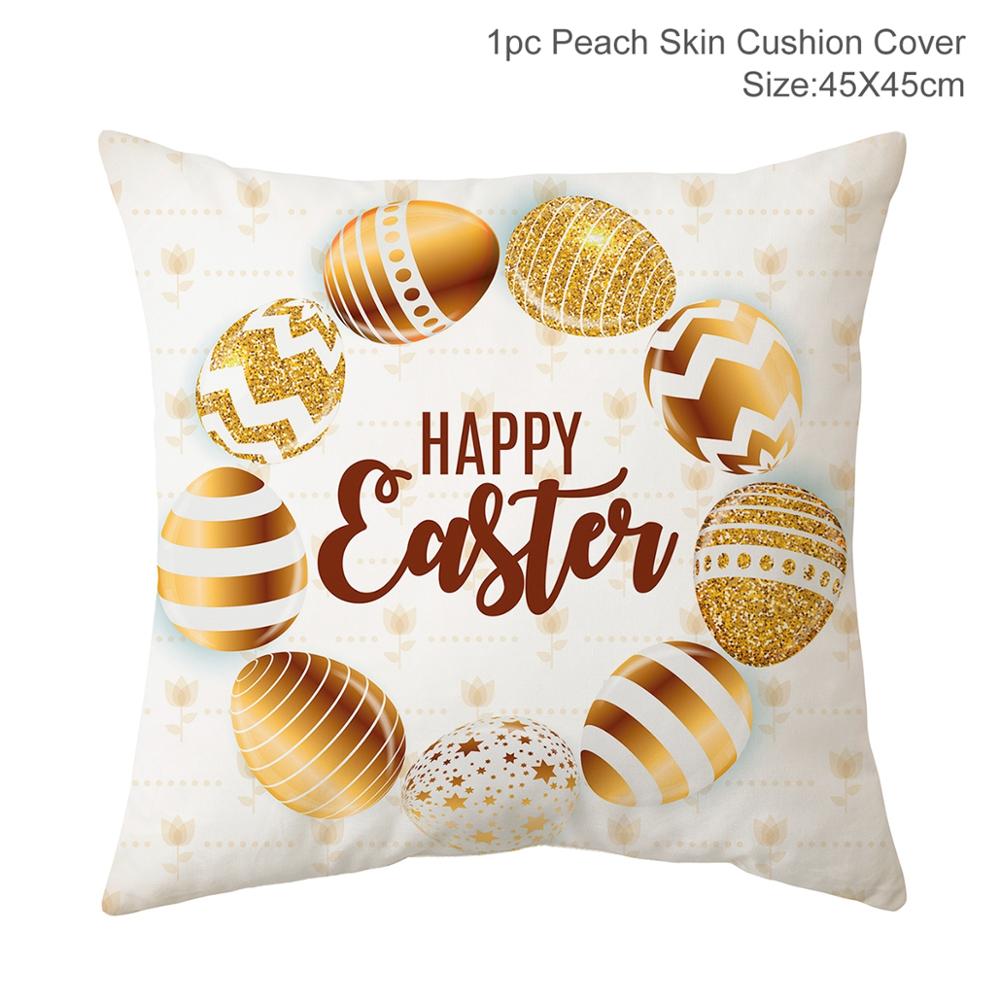 Happy Easter Decoration For Home Easter Rabbit Eggs Pillowcase Bunny Easter Party Decoration Supplies Easter Party Favor Gift