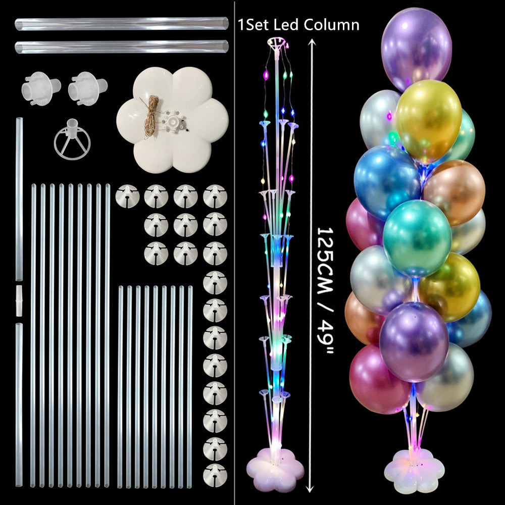 Newest Balloon Stand Column Balloon Garland Happy Birthday Party Decorations Adult Kids Balloon Box Wedding Event Party Supplies