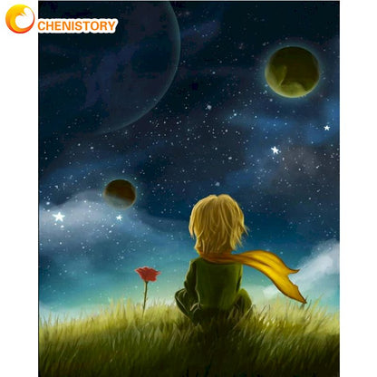 Children Watch Stars Figure Picture, Home Arts