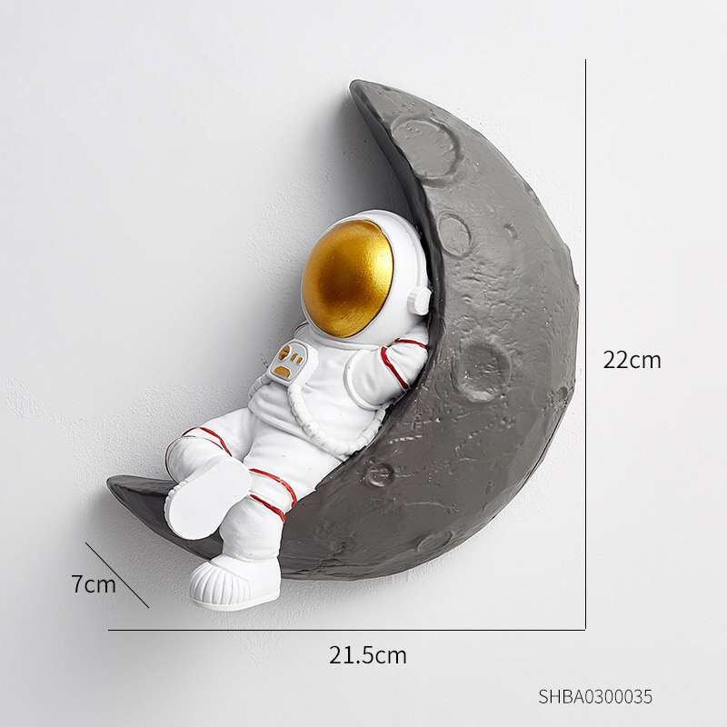 Nordic Wall Decoration Frame Astronaut Resin Figure Wall Shelves Decorative Decorations for Living Room Hanging Wall Shelf Gifts