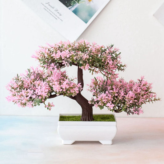 Artificial Plants Bonsai Tree Pot, Potted Ornaments For Home Decor