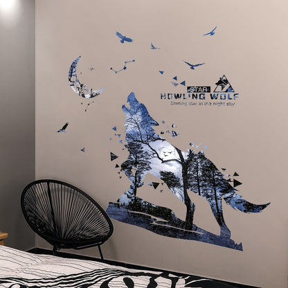 Wolf Stickers, Self-adhesive Home Decor