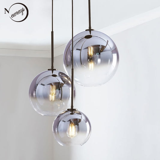 Modern Nordic Glass Light LED Hanging Lamp For Home