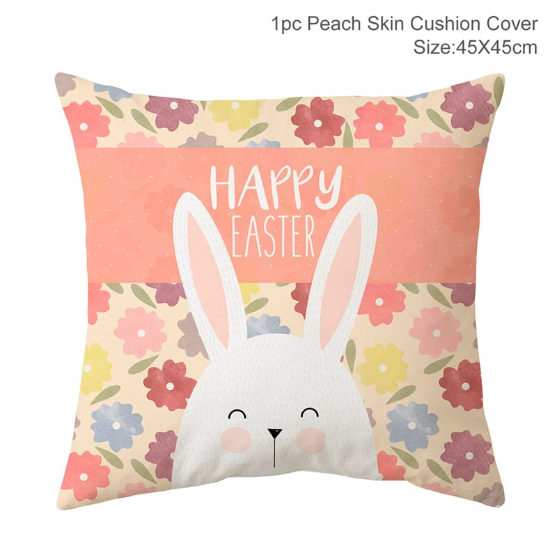 Happy Easter Decoration For Home Easter Rabbit Eggs Pillowcase Bunny Easter Party Decoration Supplies Easter Party Favor Gift