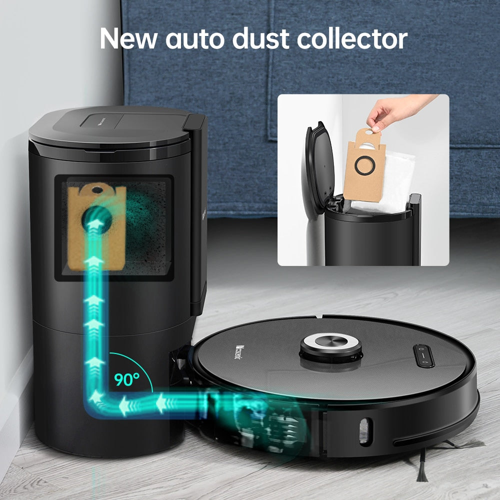 Proscenic M8 Pro Robot Vacuum Cleaner with Dust Self Empty Station Laser Navigation Smart Robot with App Control Sweep and Mop