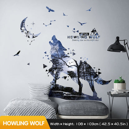 Wolf Stickers, Self-adhesive Home Decor