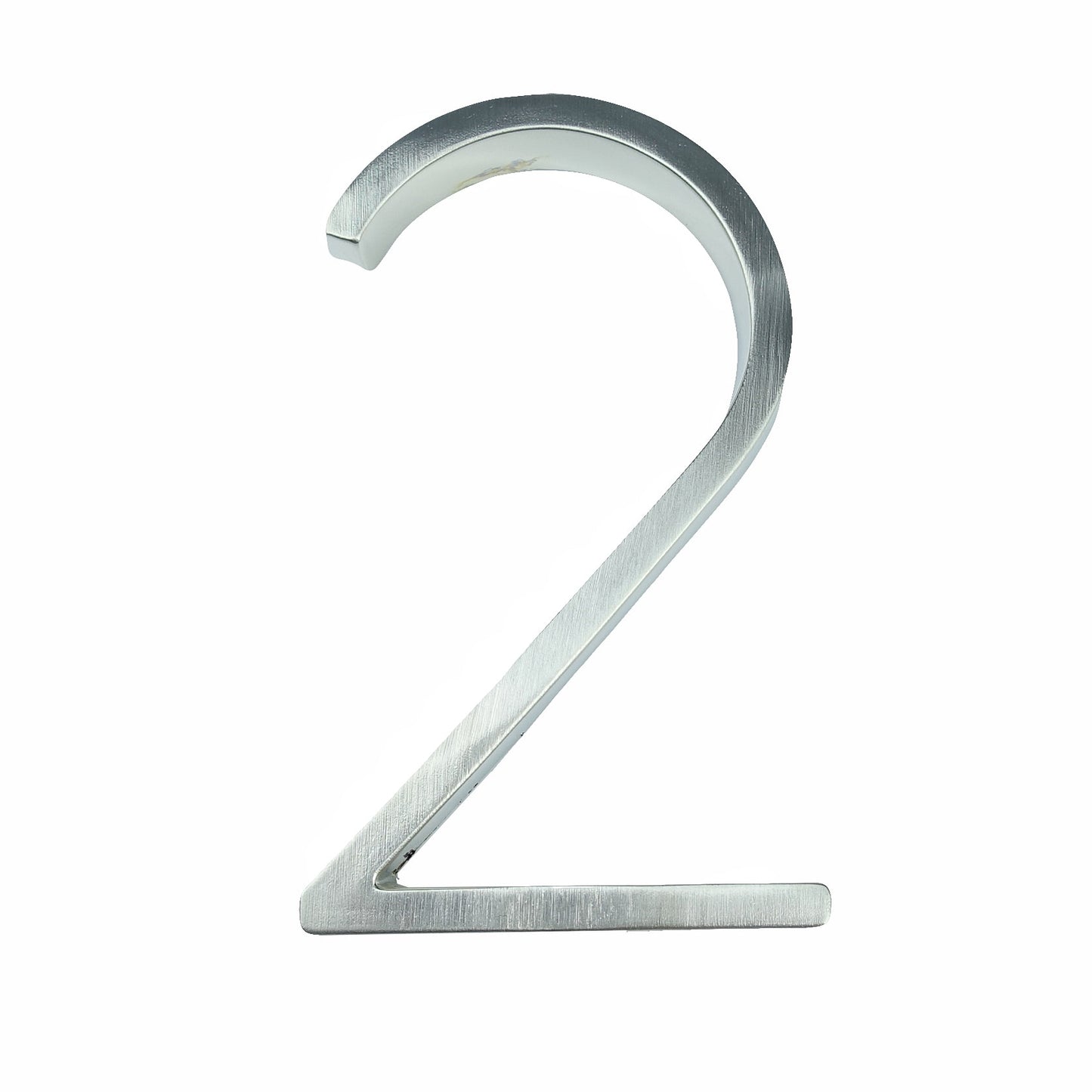 Silver House Number Sign, Dash Slash Signage Home Door Numbers.