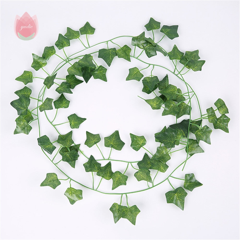 Artificial Ivy Hanging Leaf Garland Plant, Garden Decoration, Home Decor.