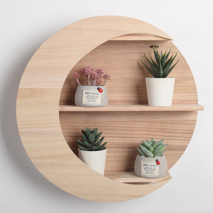 Enhance your space with our exquisite moon-shaped wooden wall mounted rack holder. A perfect blend of style and functionality for your home decor needs.