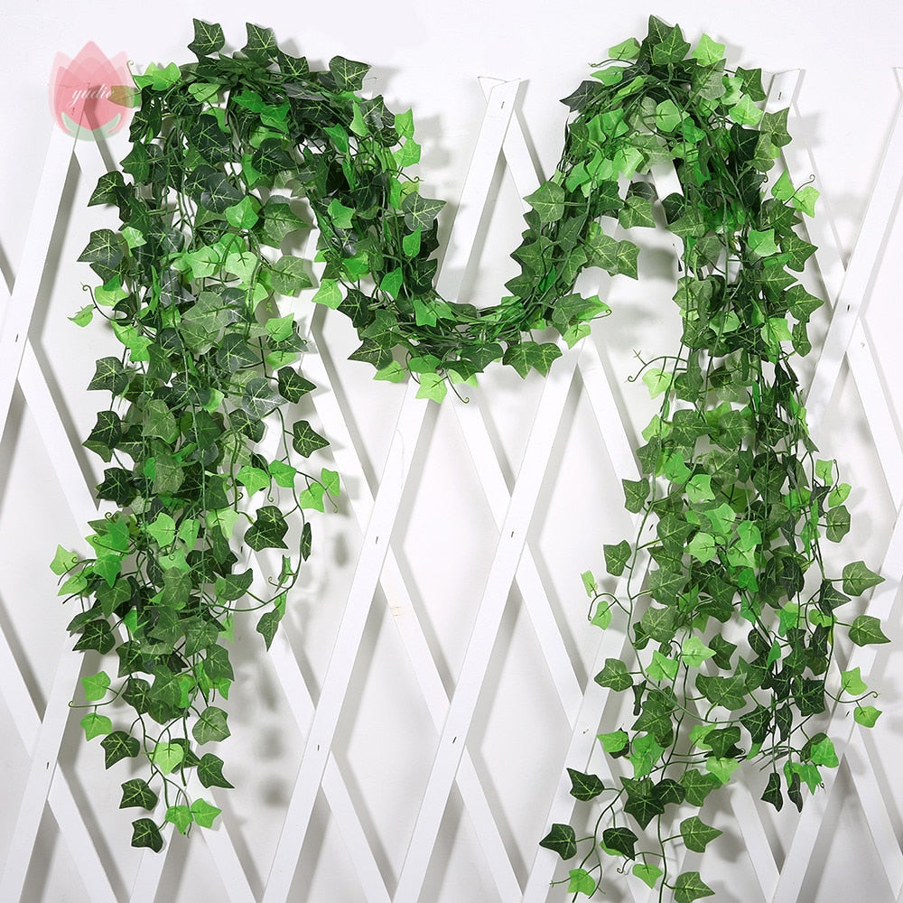 Artificial Ivy Hanging Leaf Garland Plant, Garden Decoration, Home Decor.