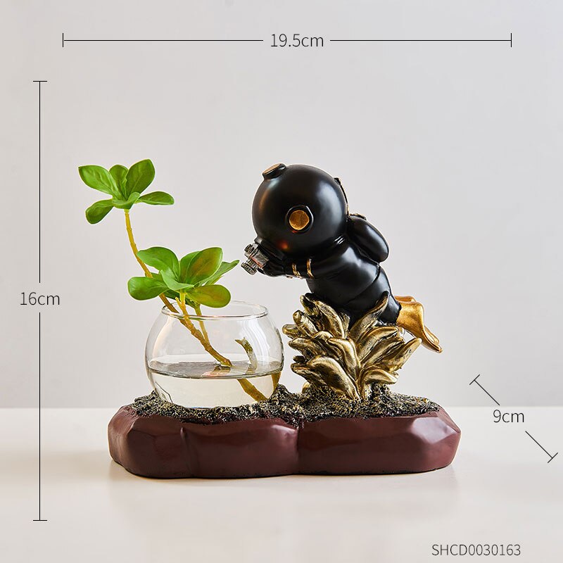 Astronaut Resin Decoration Plant Vase, Home Decor.