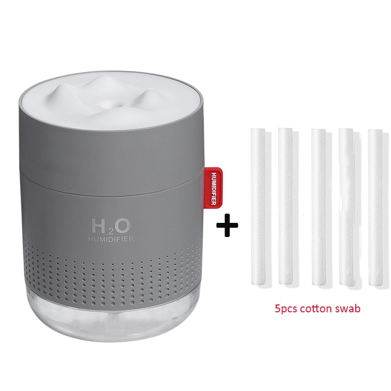 White Snow Mountain Humidifier, Ultrasonic USB Aroma Air Diffuser.