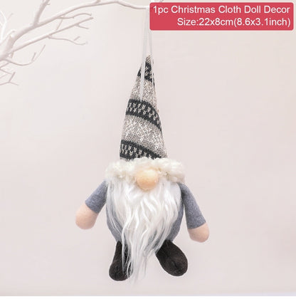 Gnome Christmas Faceless Doll Merry Christmas Decorations For Home Cristmas Ornament Xmas Navidad Natal New Year 2023