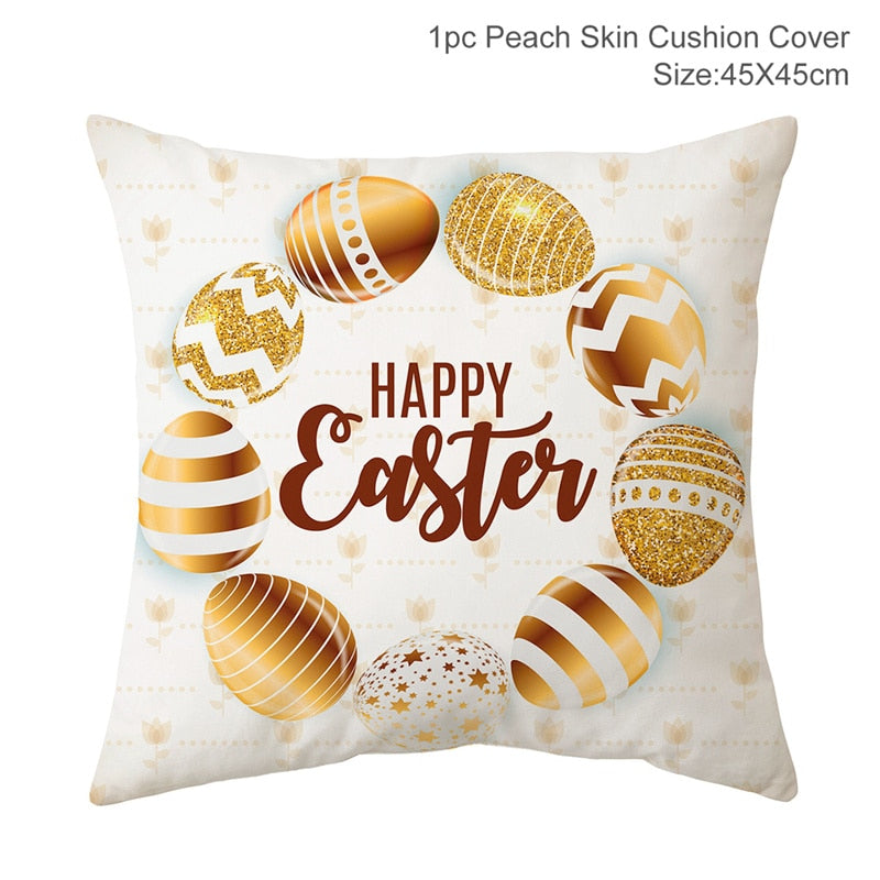 Happy Easter Decoration For Home Easter Rabbit Eggs Pillowcase Bunny Easter Party Decoration Supplies Easter Party Favor Gift