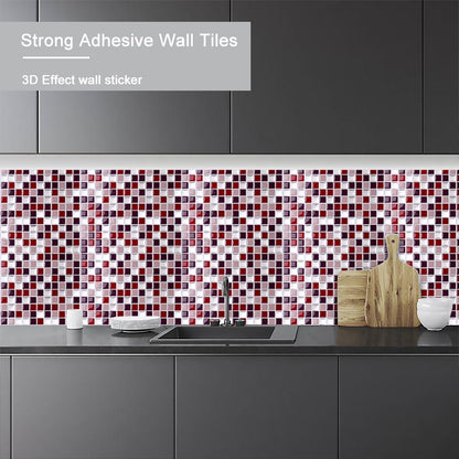 Vividtiles Self Adhesive Mosaic Tile Wall decal Sticker DIY Kitchen Bathroom Home Decor Vinyl