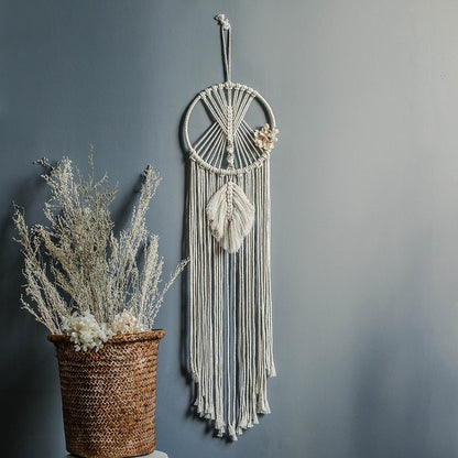 Nordic Star Moon Macrame Home Decor Aaccessories Boho Decor Ramadan Girl Kids Baby Room Wall Decor Dreamcatcher Wall Hangings