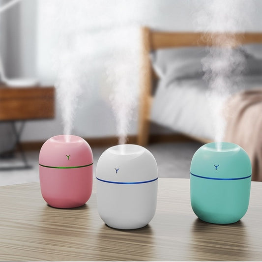 New Mini 220ML Air Humidifier USB Aroma Essential Oil Diffuser Humidificador for Home Car Office with LED Night Lamp Freshner