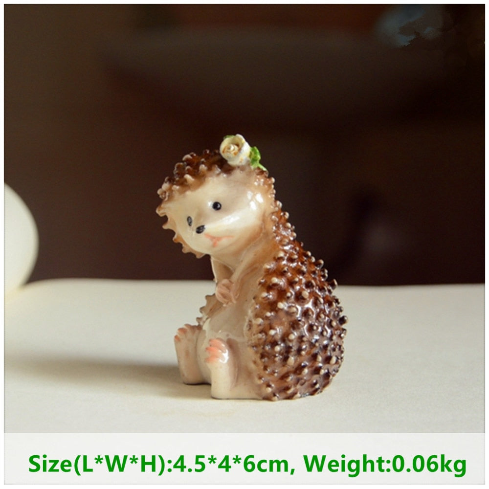 Simulated Hedgehog Models, Cute Animal Figurine.