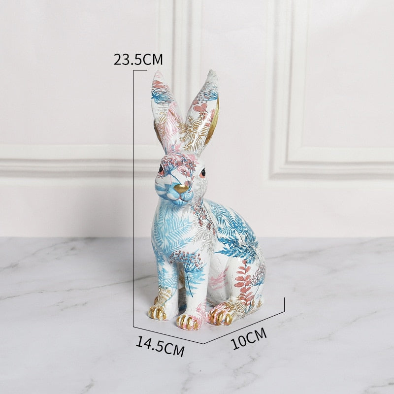 Fairy Garden Rabbit Figurines, Easter Decoration For Kids Room.