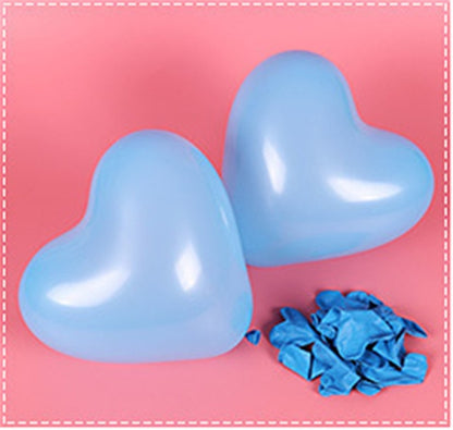 White Heart Latex Helium Balloons, Birthday wedding party decoration Supplies.